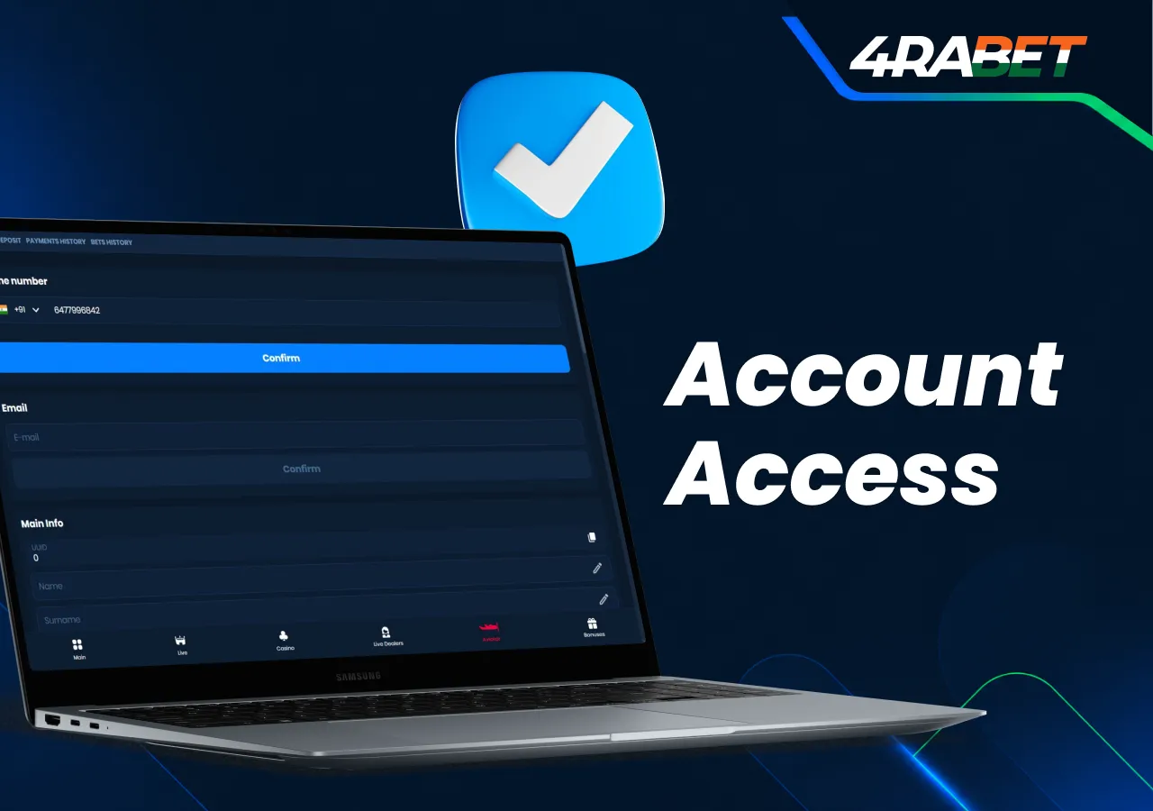 Account Access – 4rabet